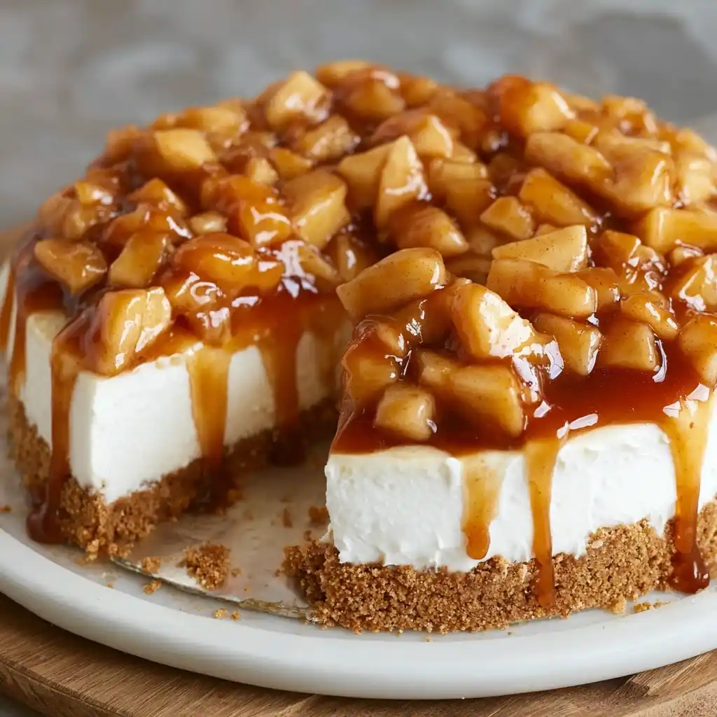 No-Bake Apple Pie Cheesecake