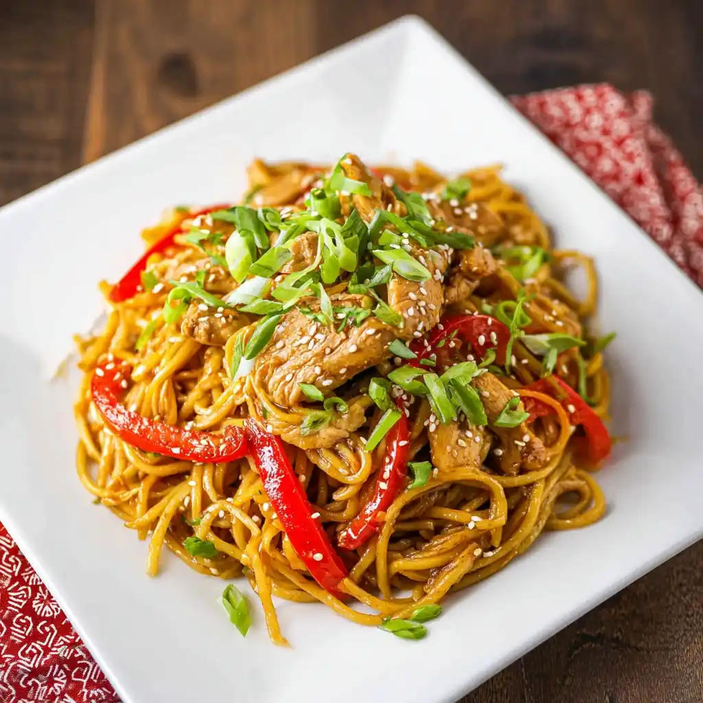 Crockpot Pork Lo Mein