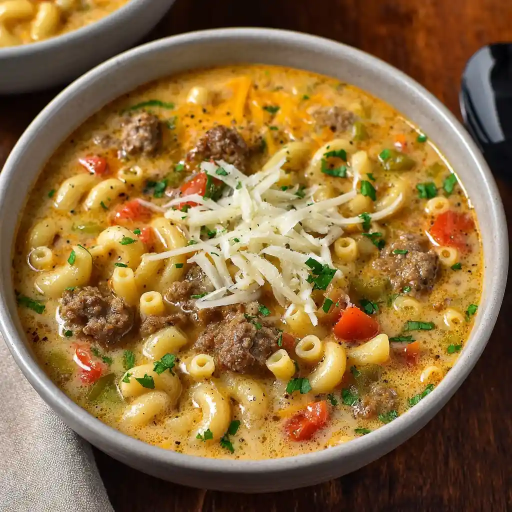 One-Pot Cheeseburger Soup Recipe