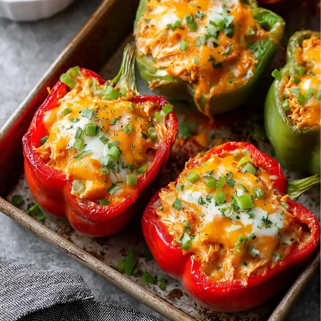 Whole30 Buffalo Chicken Peppers Recipe Paleo Stuffed Peppers Low Carb Buffalo Chicken Stuffed Peppers Whole30 Low Carb Pal...