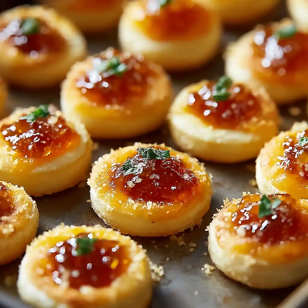 Cheesy Thumbprint Appetizers Recipe Hot Pepper Jelly Appetizers Ideas Easy Cheesy Thumbprint Snacks Zesty Jelly Thumbprint...