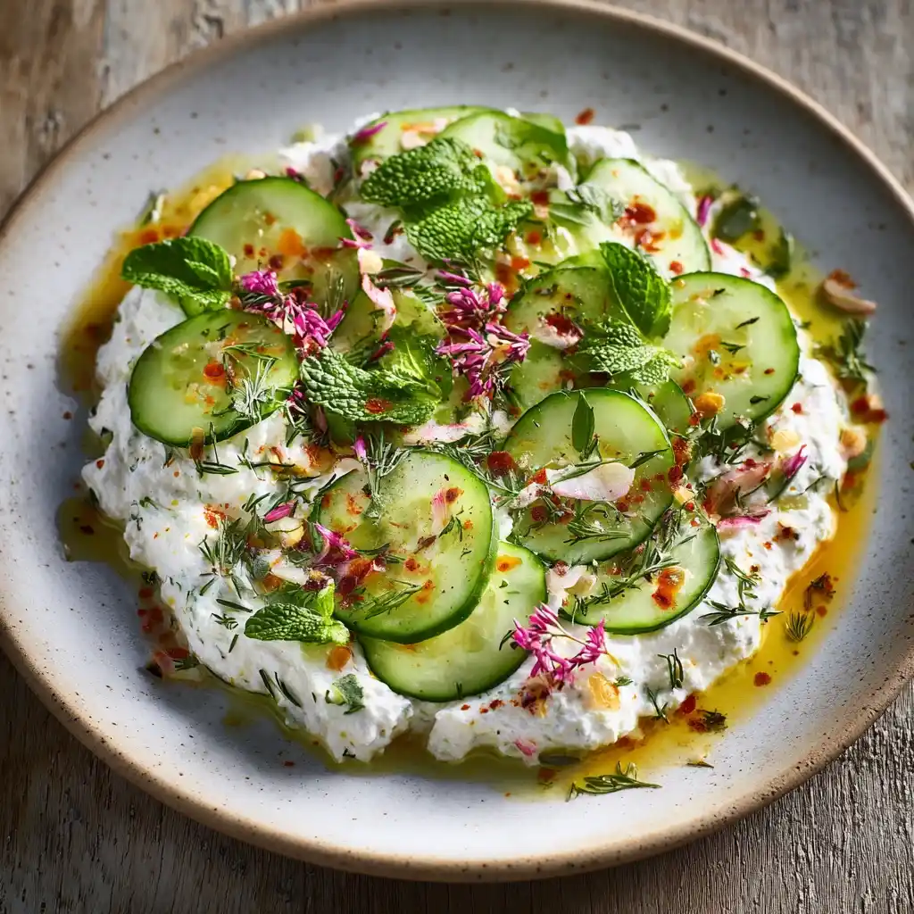 Cucumber Cottage Cheese Dip