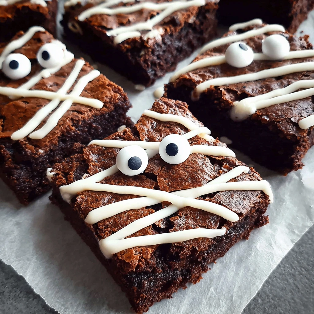 Epic Spiderweb Chocolate Brownies