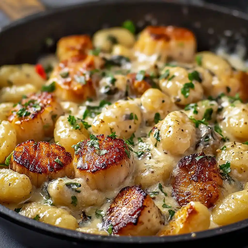 Quick Garlic Chicken Gnocchi Recipe Easy Skillet Chicken Gnocchi Dinner 1-minute Garlic Chicken Gnocchi Meal Best Garlic C...