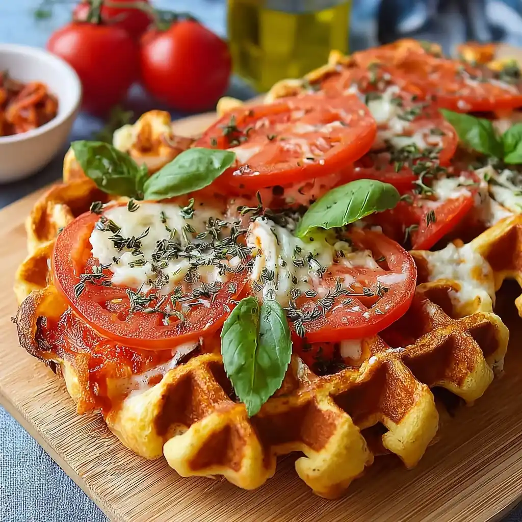 Easy Pizza Waffles Recipe Homemade Pizza Waffles Quick Pizza Waffle Iron Snack Ideas Best Cheese For Pizza Waffles How To ...