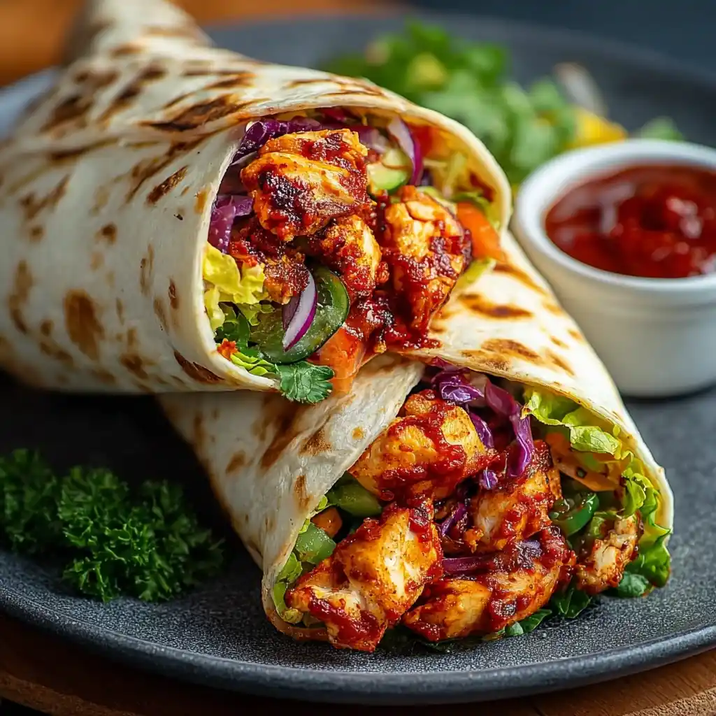 Sweet Chili Chicken Wraps