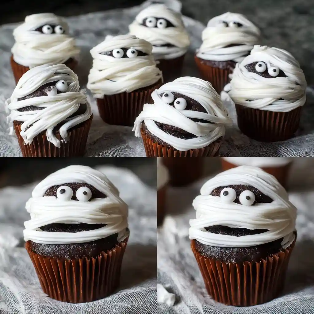 Whimsical Mummy Cupcakes