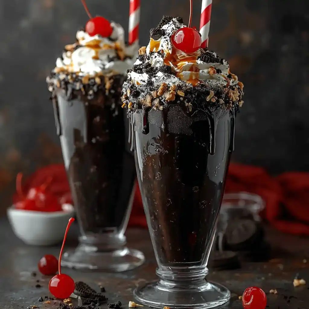 Easy Black Milkshake Recipe Dark Creamy Milkshake Ideas Best Mysterious Flavor Milkshakes How To Make A Black Milkshake At...
