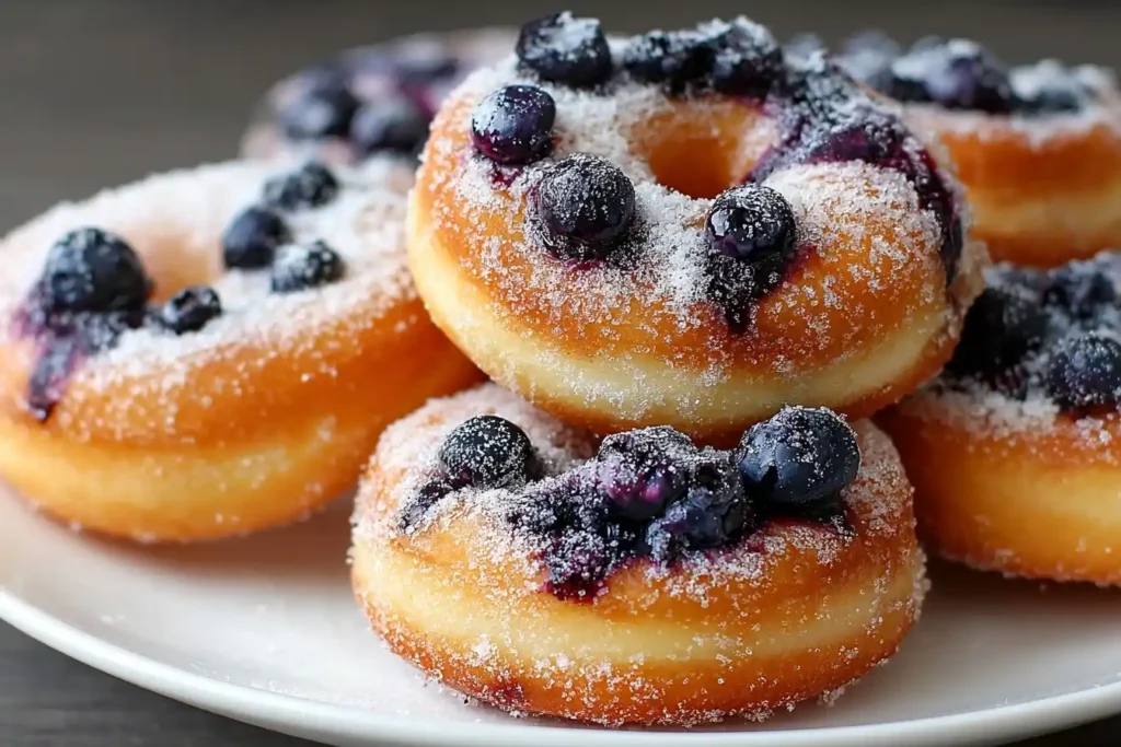 Air Fryer Blueberry Donuts Recipe Best Air Fryer For Donuts Homemade Air Fryer Blueberry Donuts Gluten-free Air Fryer Blue...
