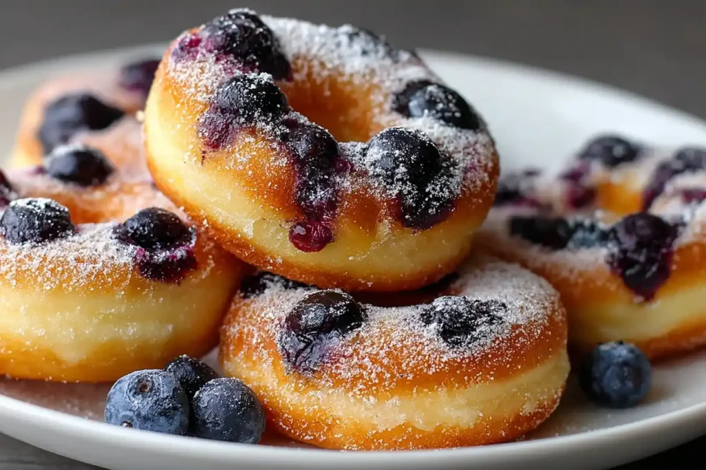 Air Fryer Blueberry Donuts Recipe Best Air Fryer For Donuts Homemade Air Fryer Blueberry Donuts Gluten-free Air Fryer Blue...