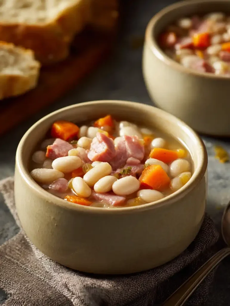 Easy Ham And Bean Soup Recipe Homemade Ham And Bean Soup Slow Cooker Ham And Bean Soup Healthy Ham And Bean Soup Recipe Be...