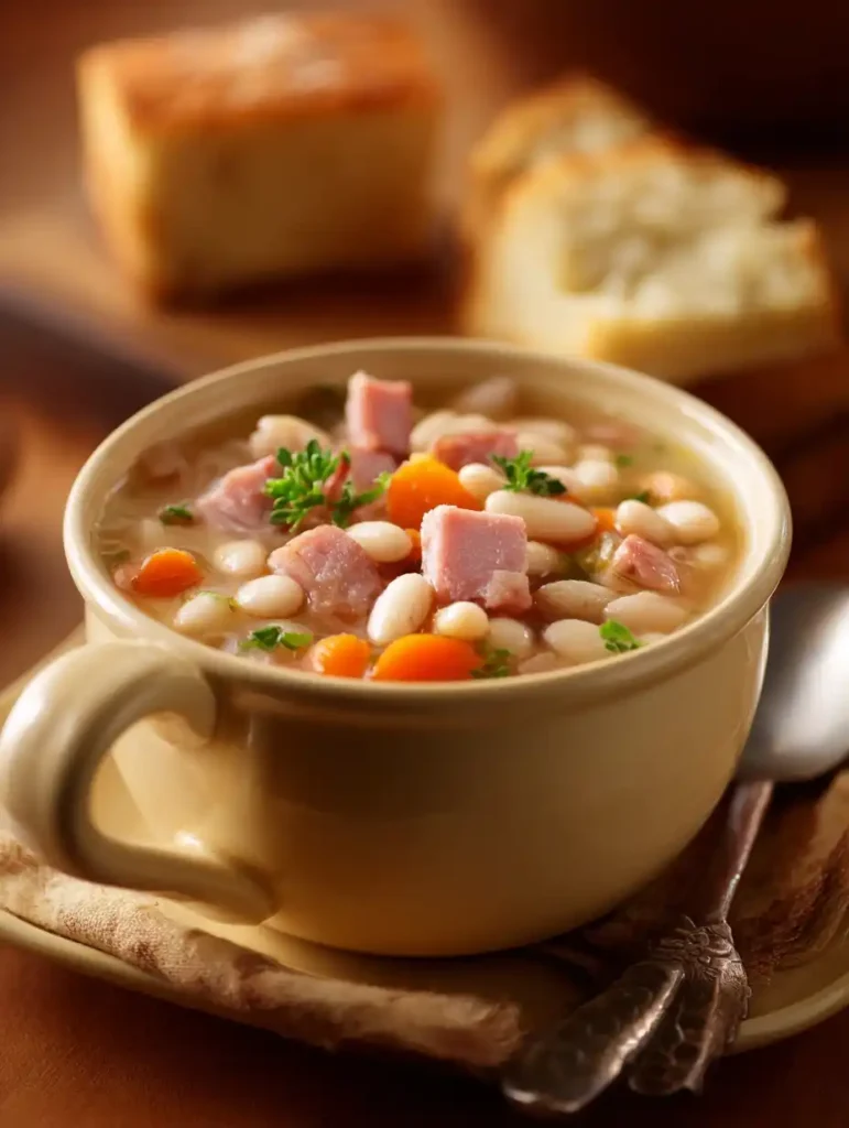Easy Ham And Bean Soup Recipe Homemade Ham And Bean Soup Slow Cooker Ham And Bean Soup Healthy Ham And Bean Soup Recipe Be...
