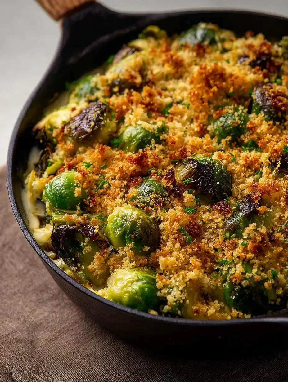 Brussels Sprouts Buried in Cream