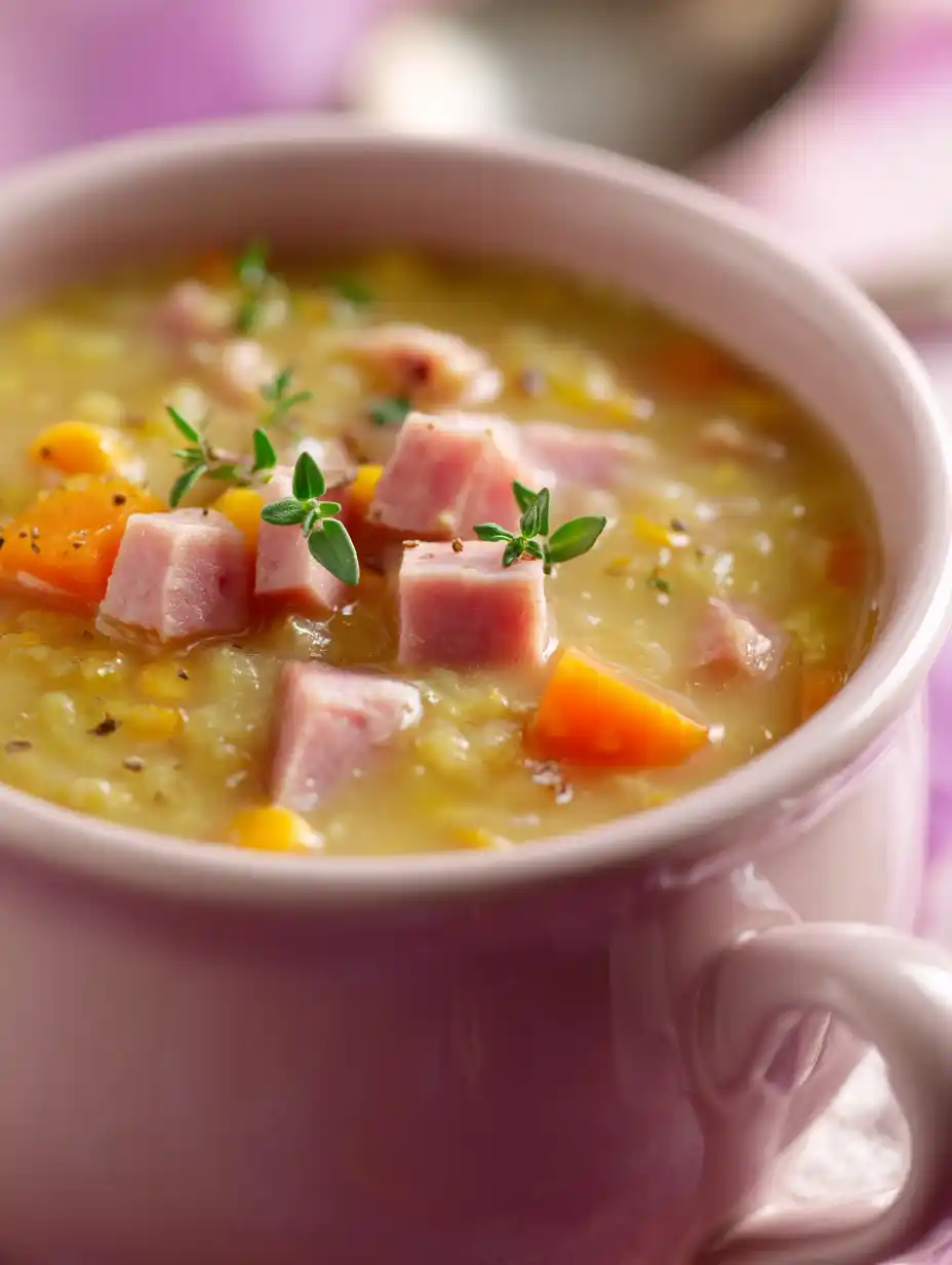 Canadian Yellow Split Pea Soup with Ham