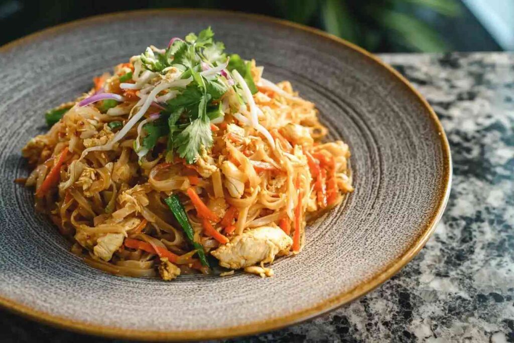 Best Chicken Pad Thai Recipe Authentic Chicken Pad Thai Near Me Chicken Pad Thai Ingredients List Easy Chicken Pad Thai Fo...