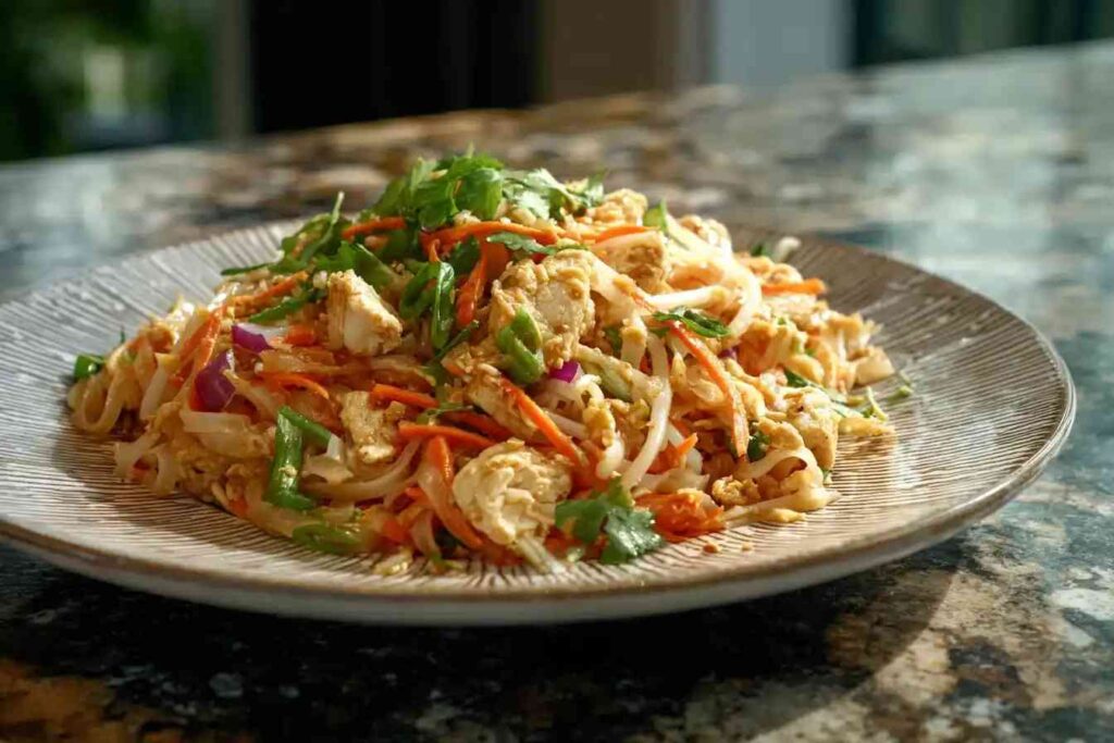 Best Chicken Pad Thai Recipe Authentic Chicken Pad Thai Near Me Chicken Pad Thai Ingredients List Easy Chicken Pad Thai Fo...