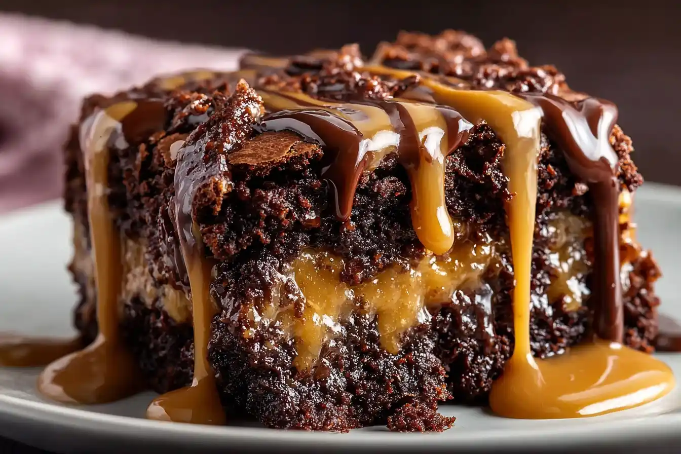 Chocolate Peanut Butter Dump Cake