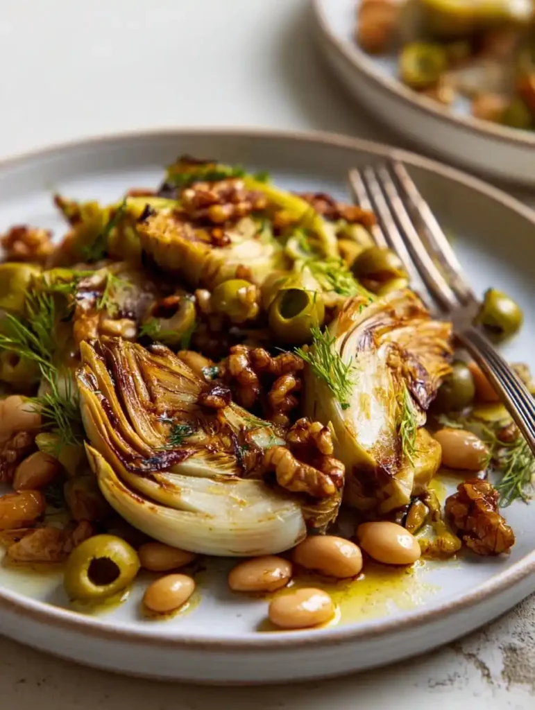 Citrus Braised Fennel White Beans Recipe Vegan Citrus Braised Fennel Dish How To Make Citrus Braised Fennel With Beans Cit...