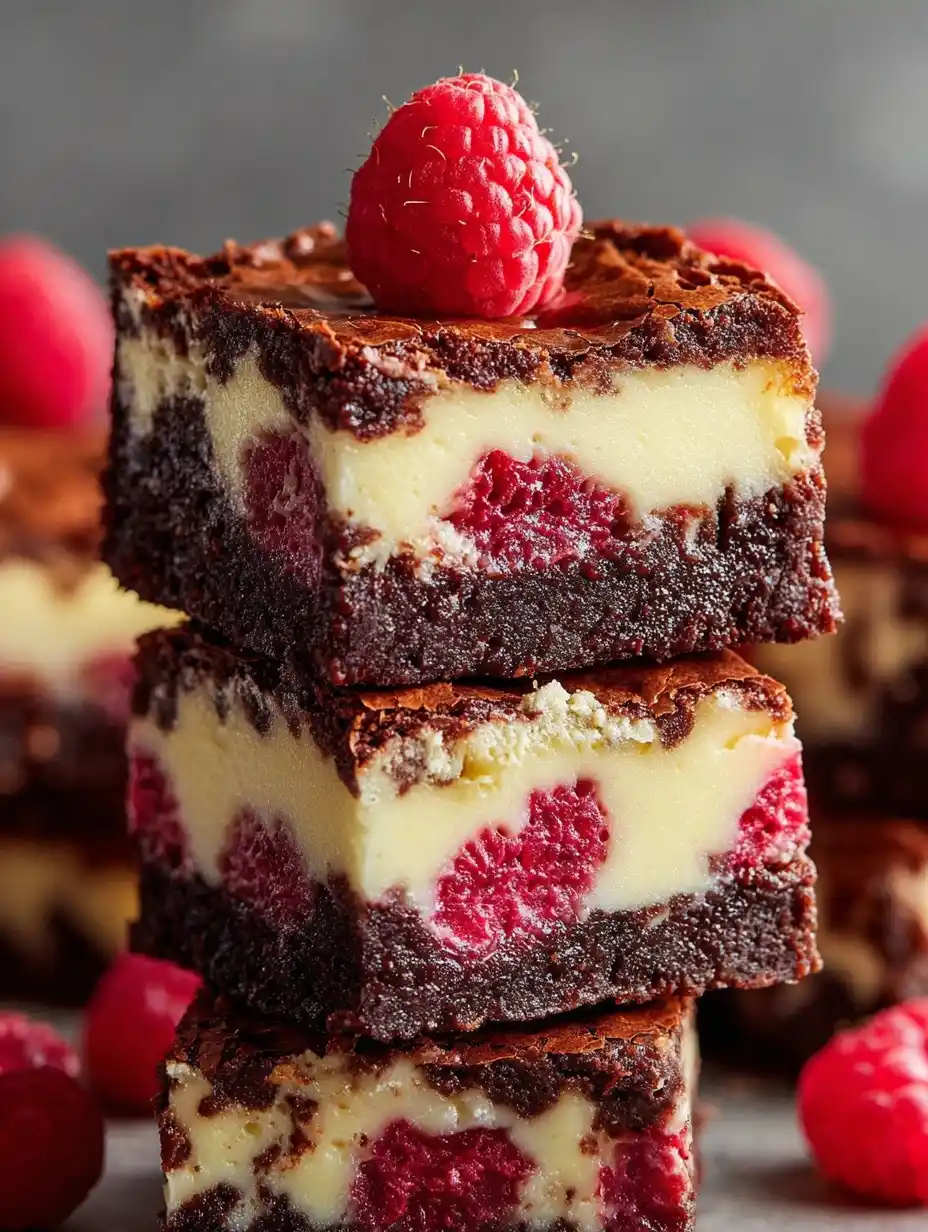 Decadent Raspberry Cheesecake Brownies Recipe