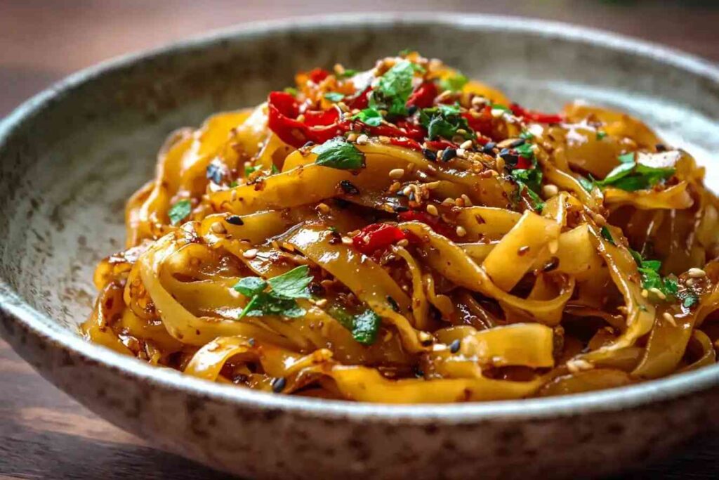 High Protein Garlic Chili Noodles Recipe Aromatic Garlic Chili Noodles With Soy Best Soy Vinegar Noodles High Protein Low ...