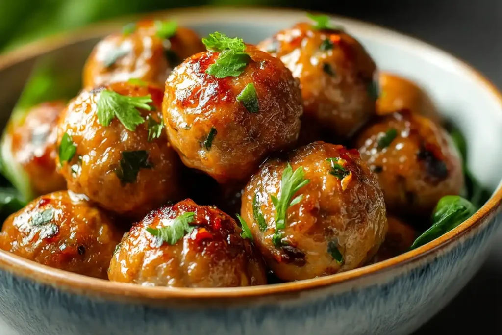 Lions Head Meatballs with Bok Choy Delight 