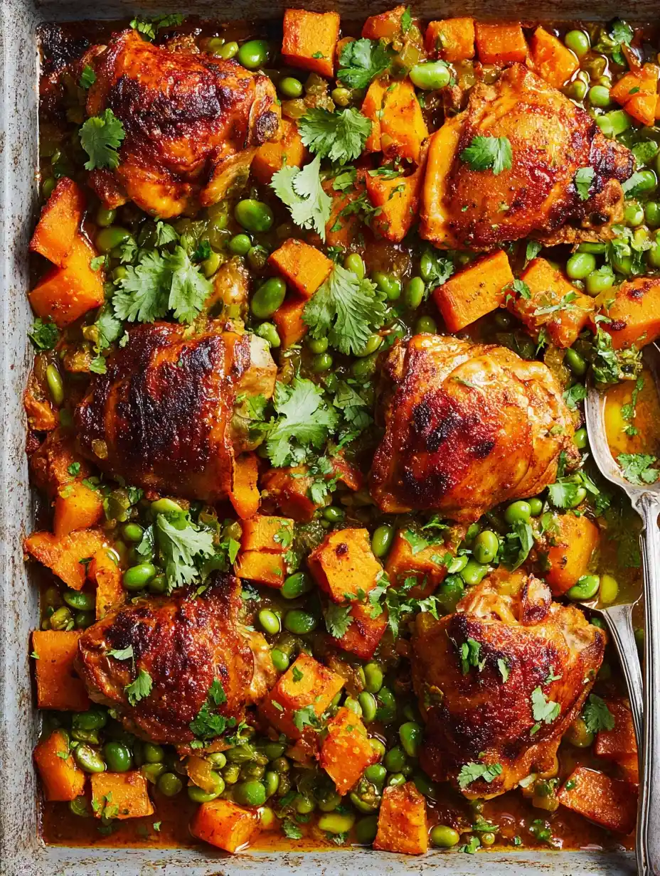Maple Harissa Chicken With Butternut Squash