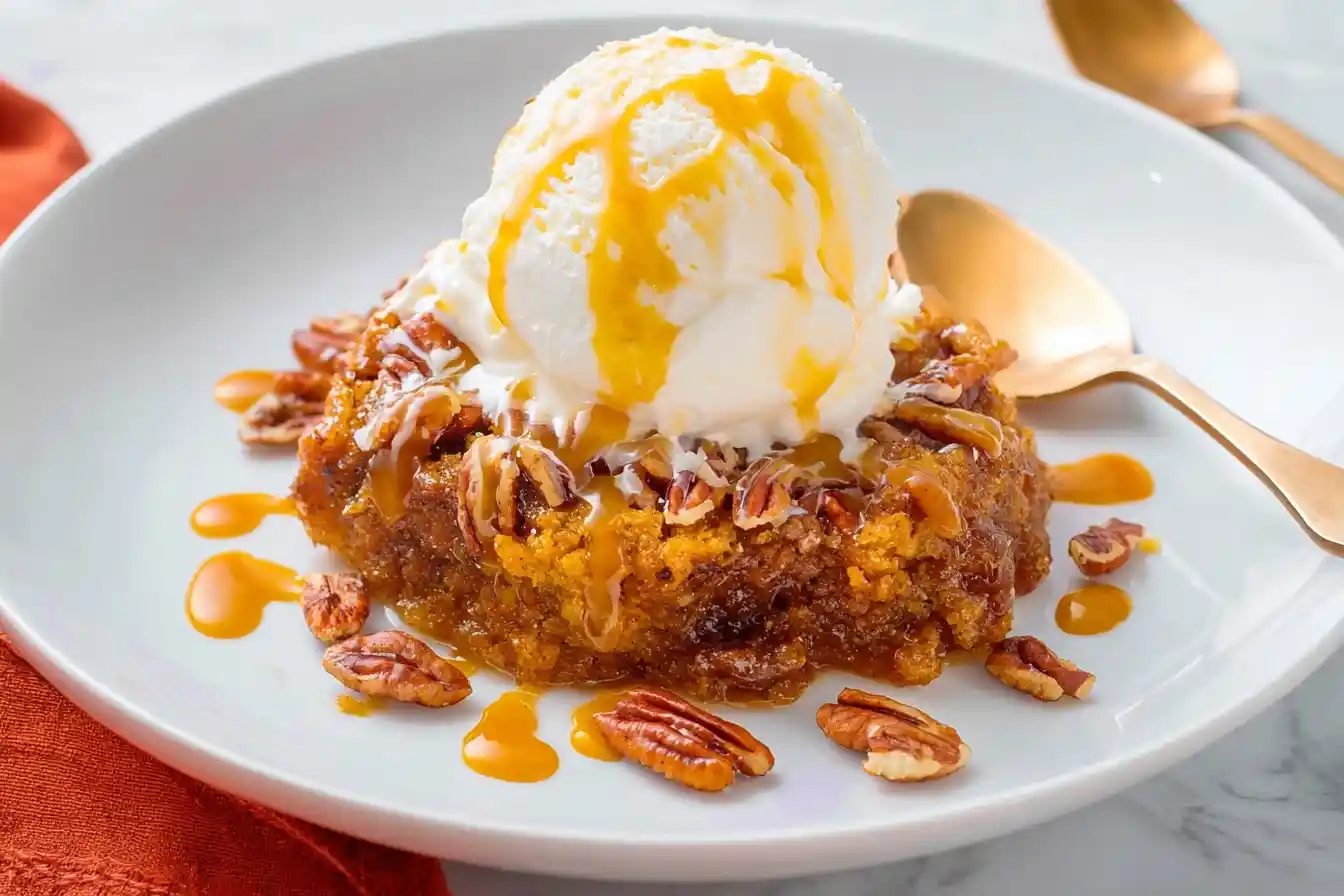 Pumpkin Pecan Cobbler