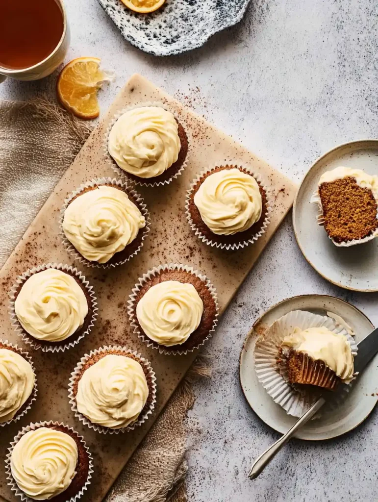 Pumpkin Spice Cupcakes Treat Autumn Cream Cheese Icing Pumpkin Spice Recipe