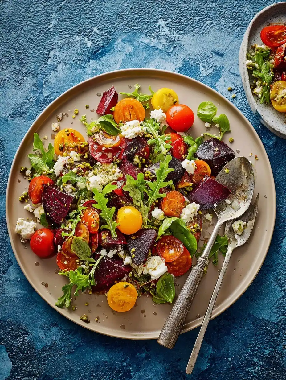 Roasted beetroot And feta salad