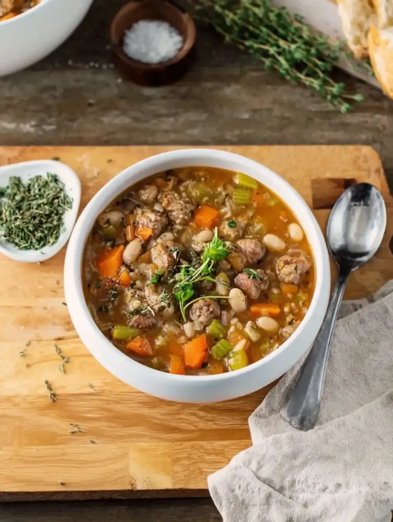 Sausage And White Bean Soup Recipe Healthy Sausage Kale White Bean Soup Slow Cooker Sausage And White Bean Soup Spicy Ital...