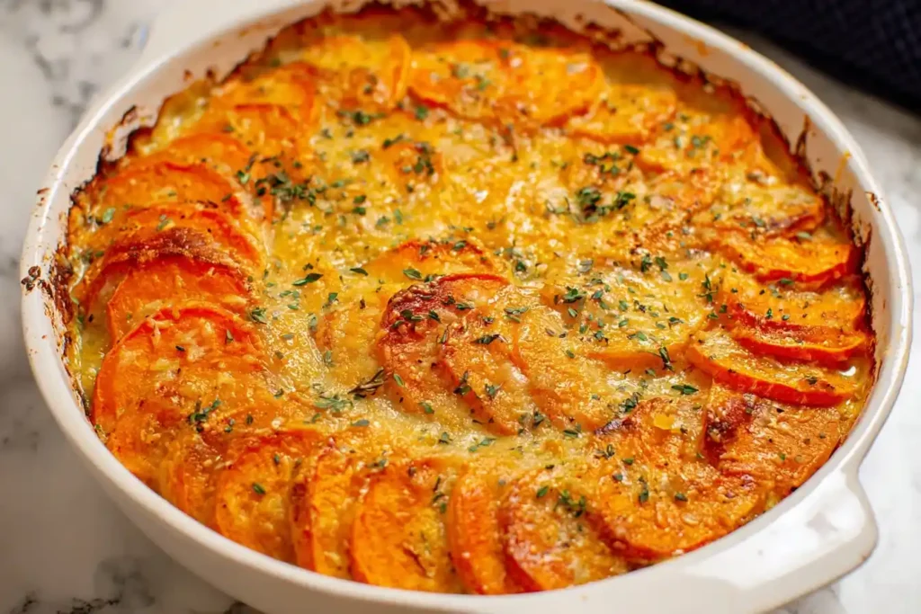 Easy Scalloped Sweet Potatoes Recipe Healthy Scalloped Sweet Potatoes Vegan Scalloped Sweet Potatoes Keto Friendly Scallop...