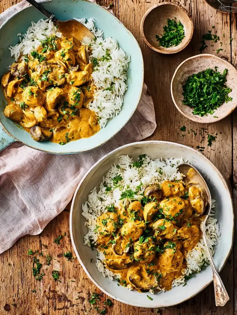 Simple mushroom curry