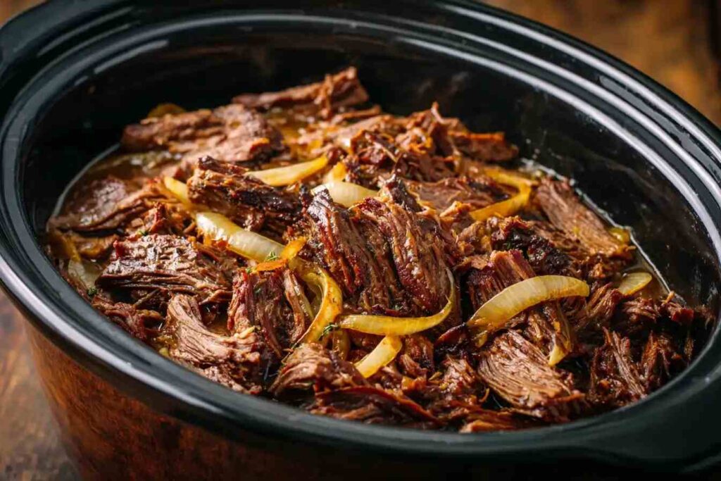Best Slow Cooker French Onion Pot Roast Recipe Easy French Onion Pot Roast Slow Cooker Slow Cooker French Onion Pot Roast ...