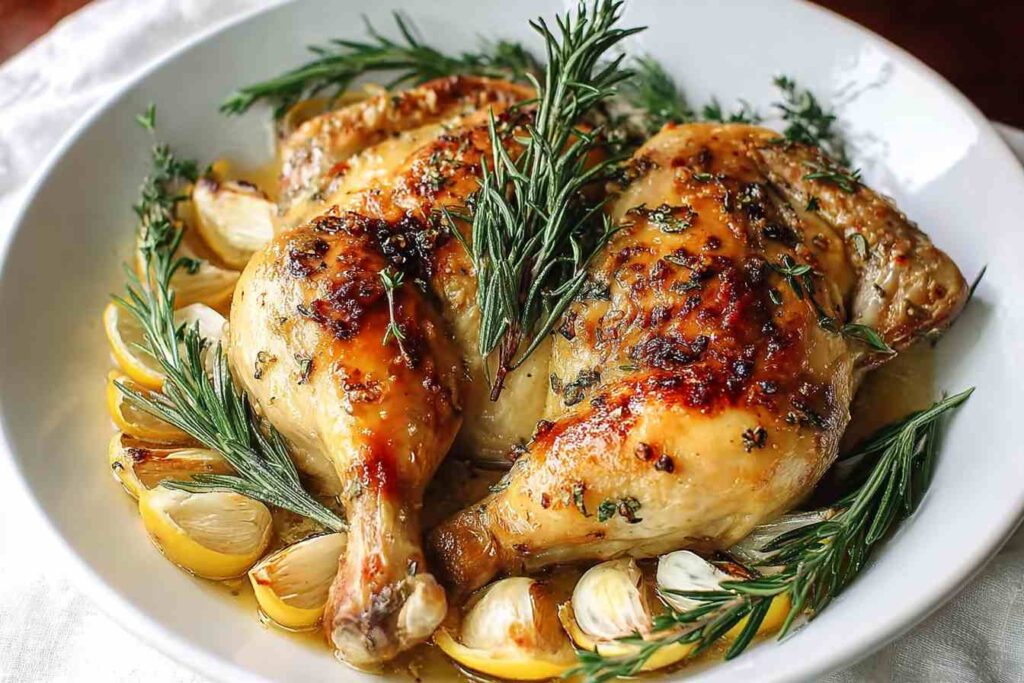 Best Roasted Spatchcock Chicken Recipe How To Prepare Garlic Spatchcock Chicken Savory Spatchcock Chicken Cooking Time Gar...