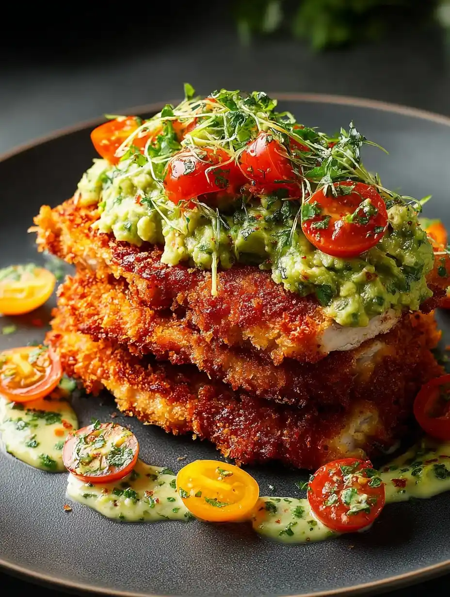 Spicy Chicken Caesar Schnitzel