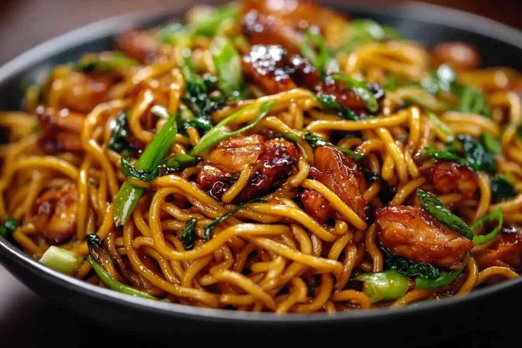 Sticky Garlic Chicken Noodles Recipe Easy Sticky Garlic Chicken Noodles Best Noodles For Sticky Garlic Chicken Sticky Garl...