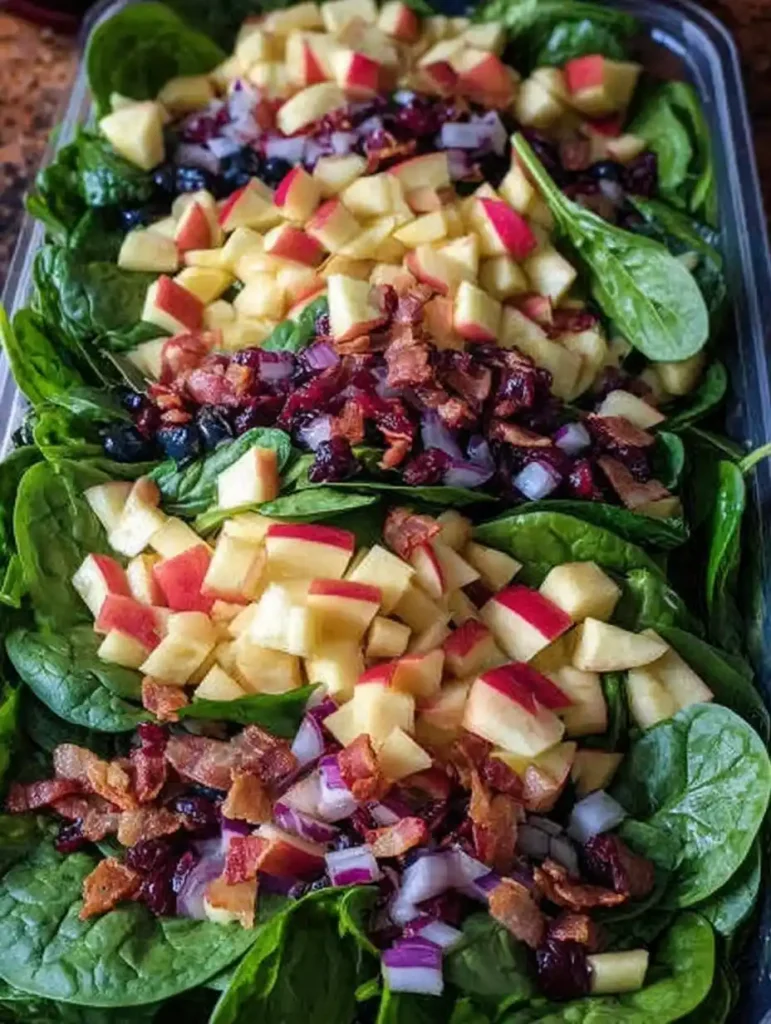 Thanksgiving Spinach Salad With Cranberries Thanksgiving Spinach Salad With Nuts Fresh Thanksgiving Spinach Salad Recipes ...