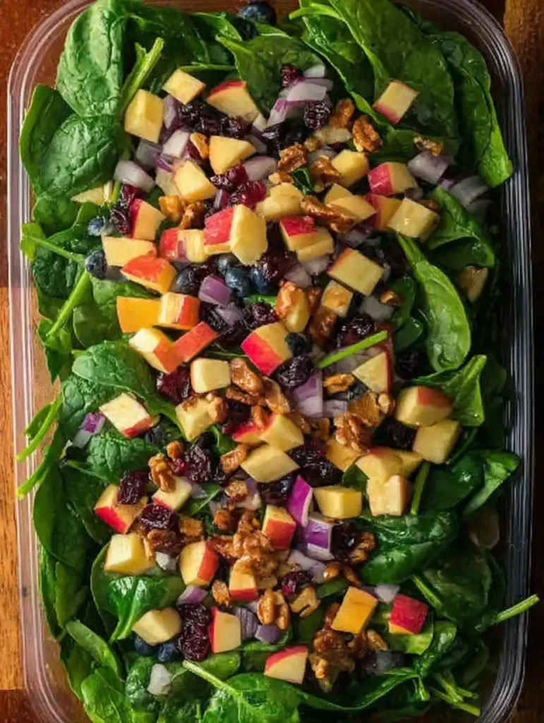 Thanksgiving Spinach Salad With Cranberries Thanksgiving Spinach Salad With Nuts Fresh Thanksgiving Spinach Salad Recipes ...