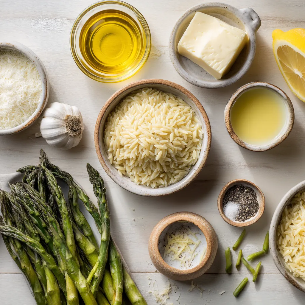 Creamy Asparagus Orzo