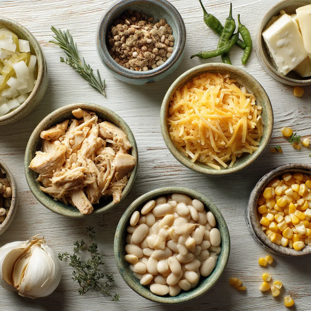 White Chicken Chili Casserole