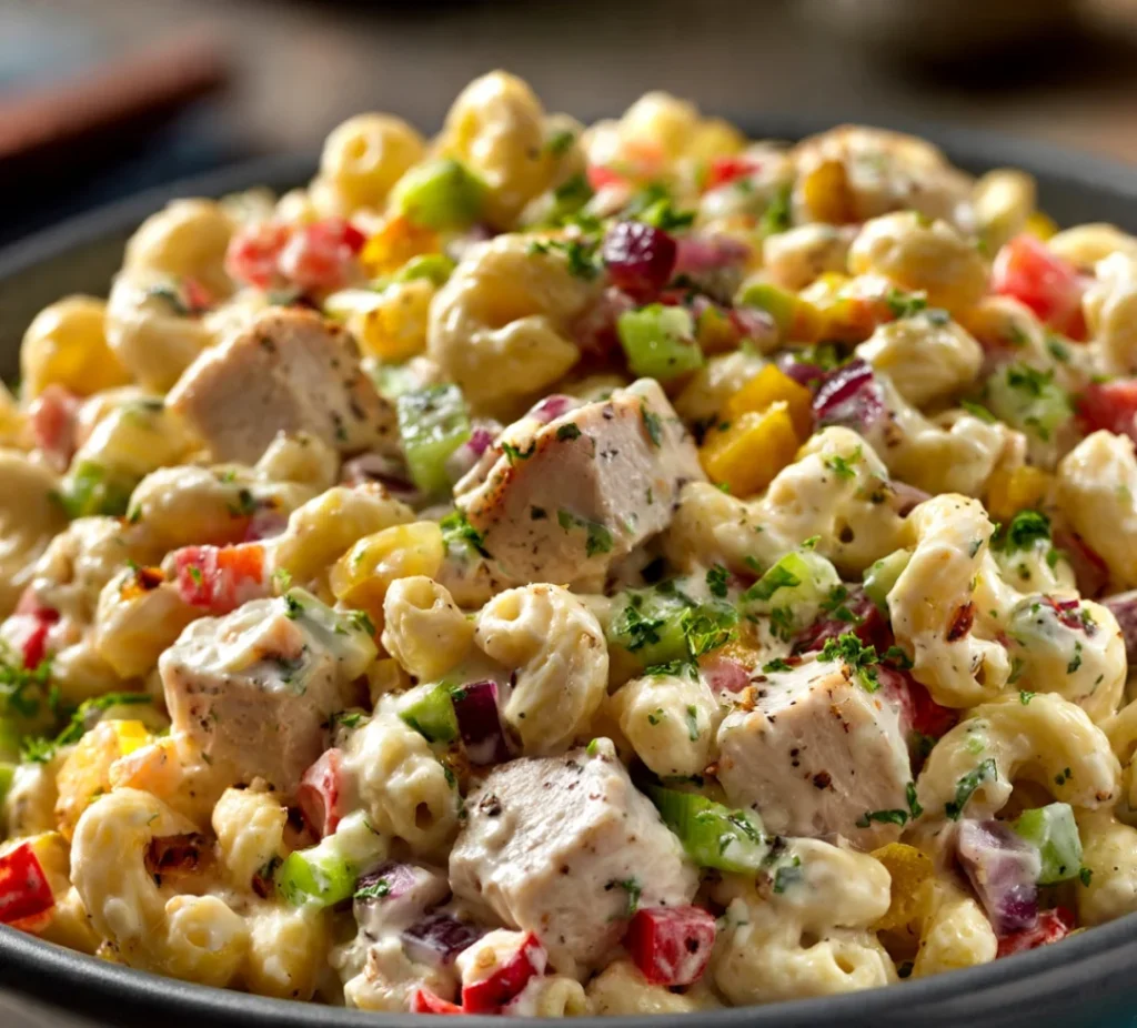 Chicken Macaroni Pasta Salad - Chicken Macaroni Pasta Salad