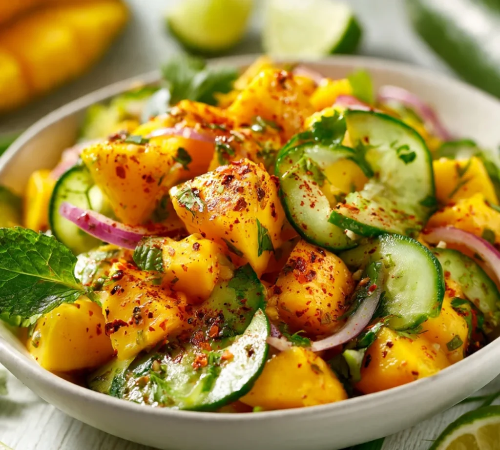 Fresh Mango cucumber salad & Delicious and Easy to make - Fresh Mango cucumber salad & Delicious and Easy to make