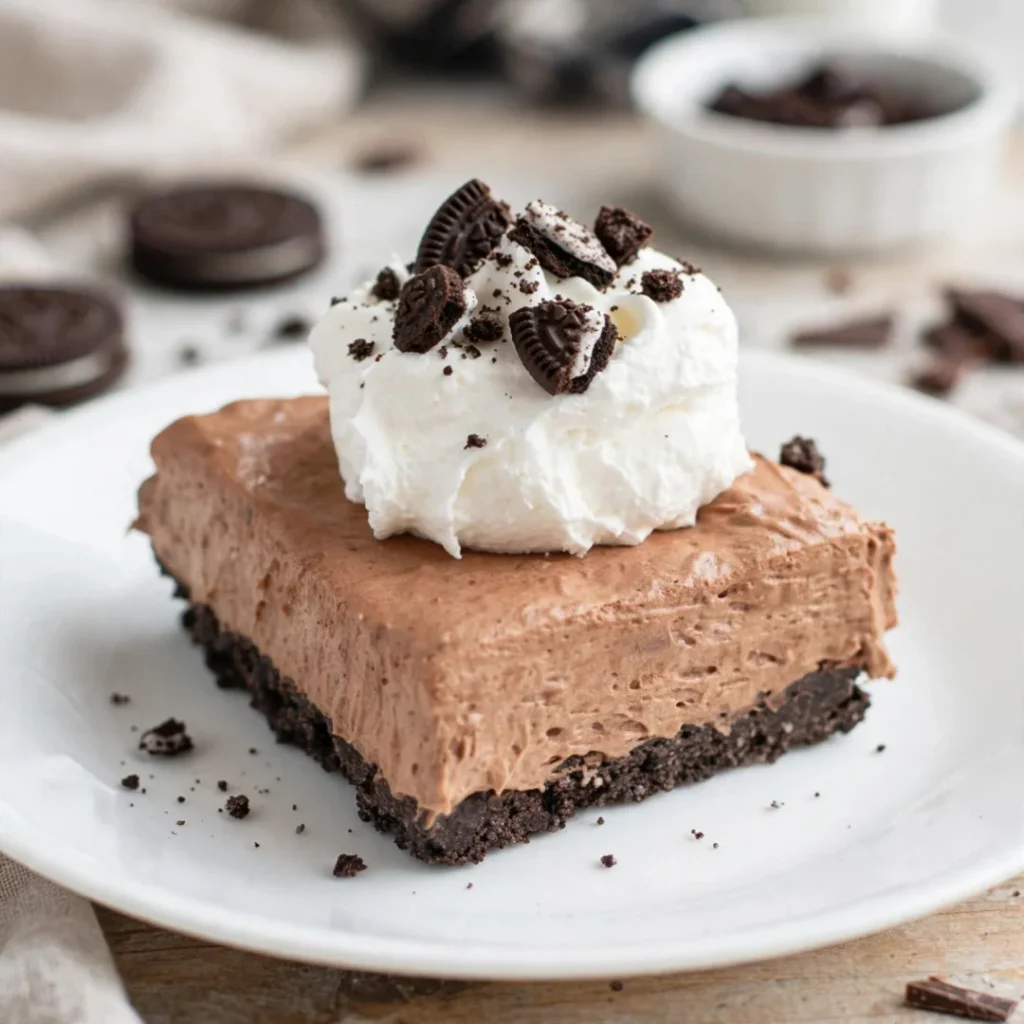 No Bake Chocolate Pie - No Bake Chocolate Pie