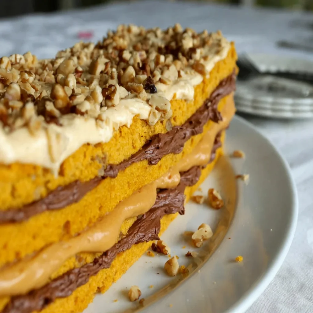 Pumpkin Walnut Cake - Pumpkin Walnut Cake