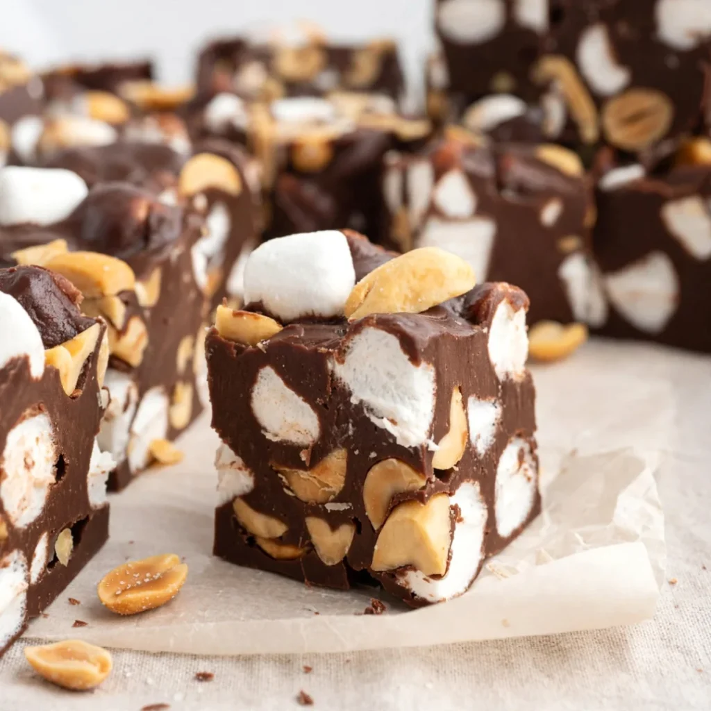 Rocky Road Fudge - Rocky Road Fudge