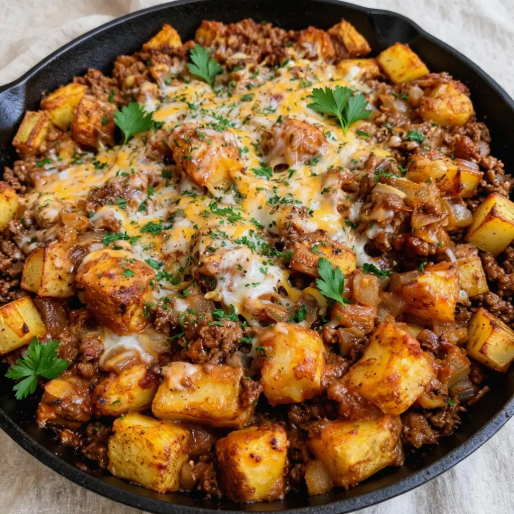 Sloppy Joe Potato Skillet: A Delicious Comfort Meal! - Sloppy Joe Potato Skillet: A Delicious Comfort Meal!