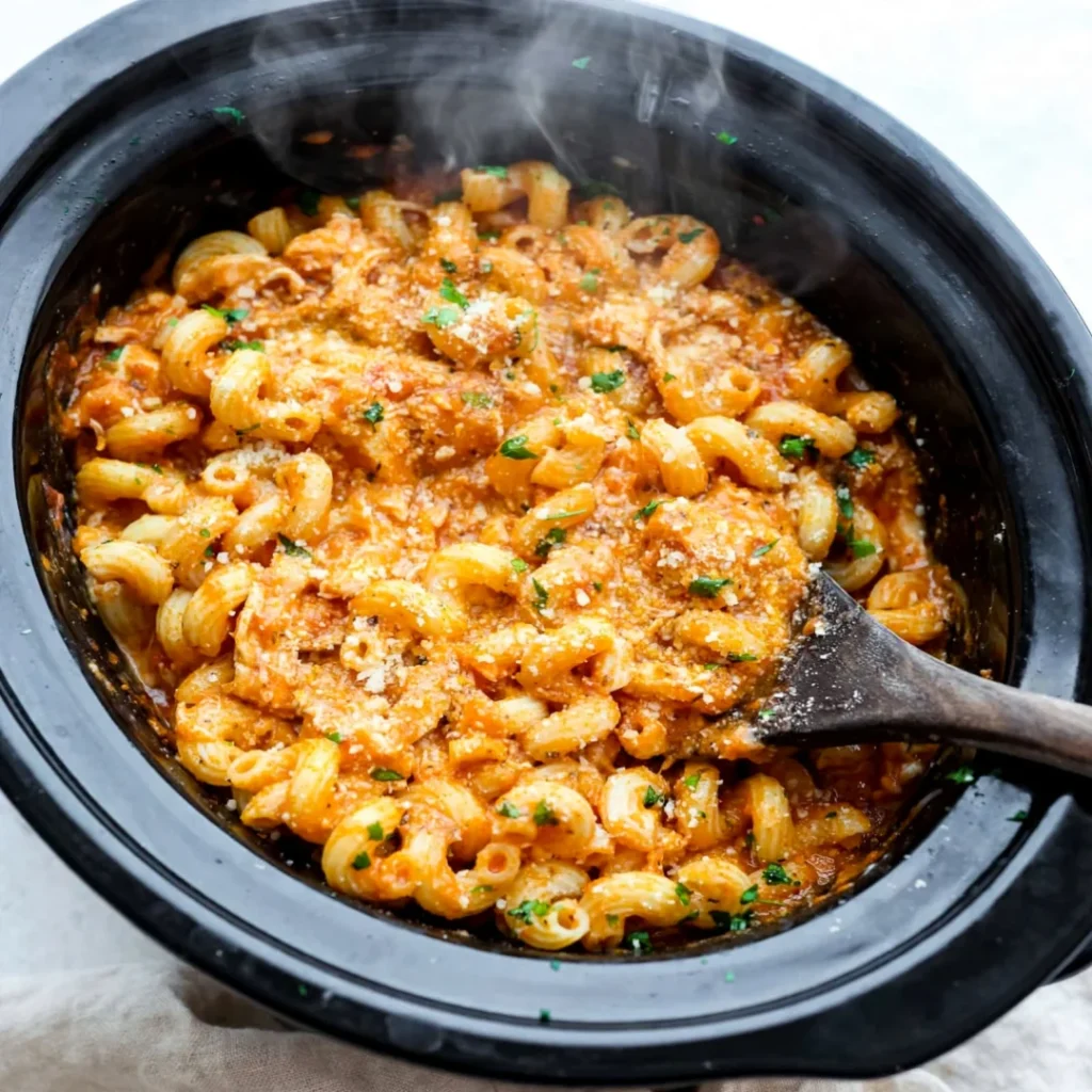 Crockpot Creamy Chicken Pasta - Crockpot Creamy Chicken Pasta