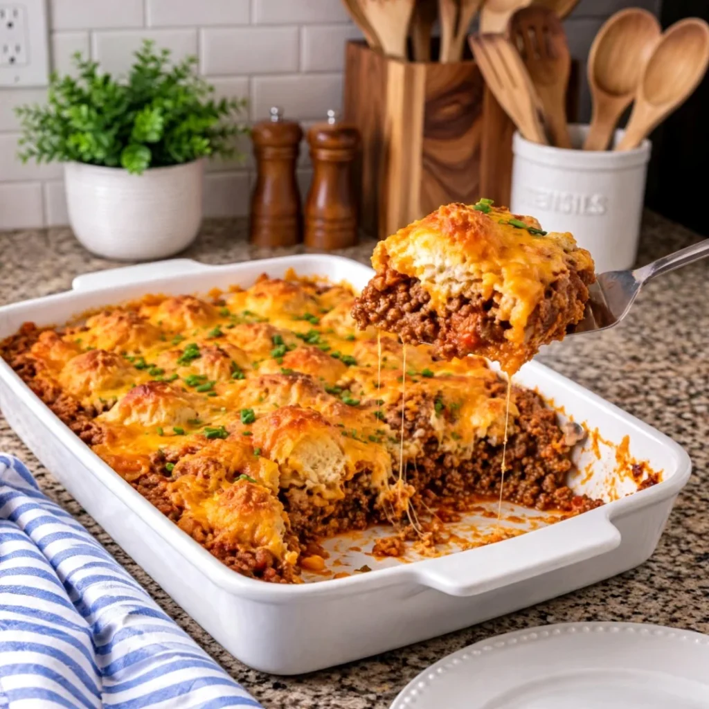 Sloppy Joe Biscuit Casserole: A Comforting Dinner Delight! - Sloppy Joe Biscuit Casserole: A Comforting Dinner Delight!