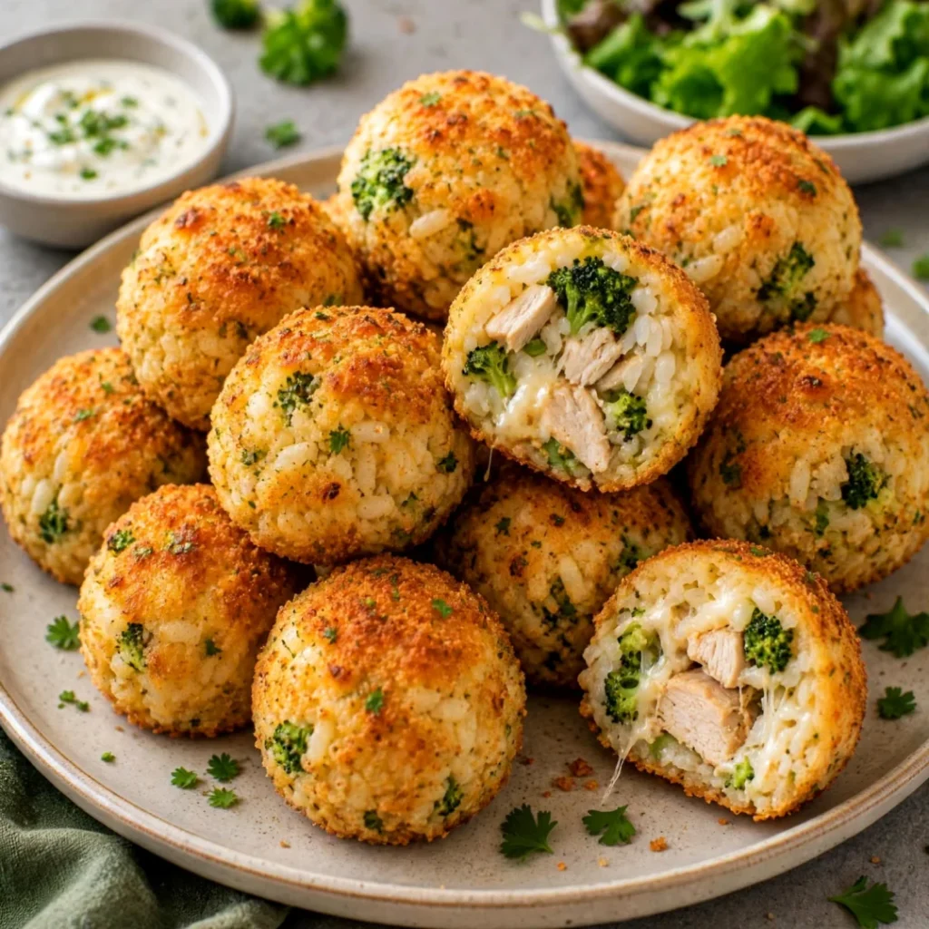 Tender Chicken and Broccoli Rice Balls – Easy and Delicious - Tender Chicken and Broccoli Rice Balls – Easy and Delicious