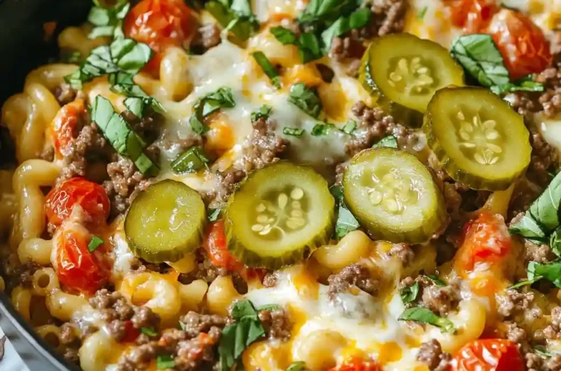 Low Carb Big Mac Pasta Skillet